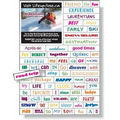 Magnetic Word Set (74 pieces), Digital Full Color, White Vinyl Topcoat